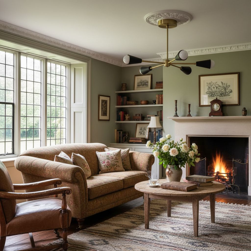 Pyralis Cone Semi Flush Messing Kronleuchter - Gold Moderne Sputnik Leuchte