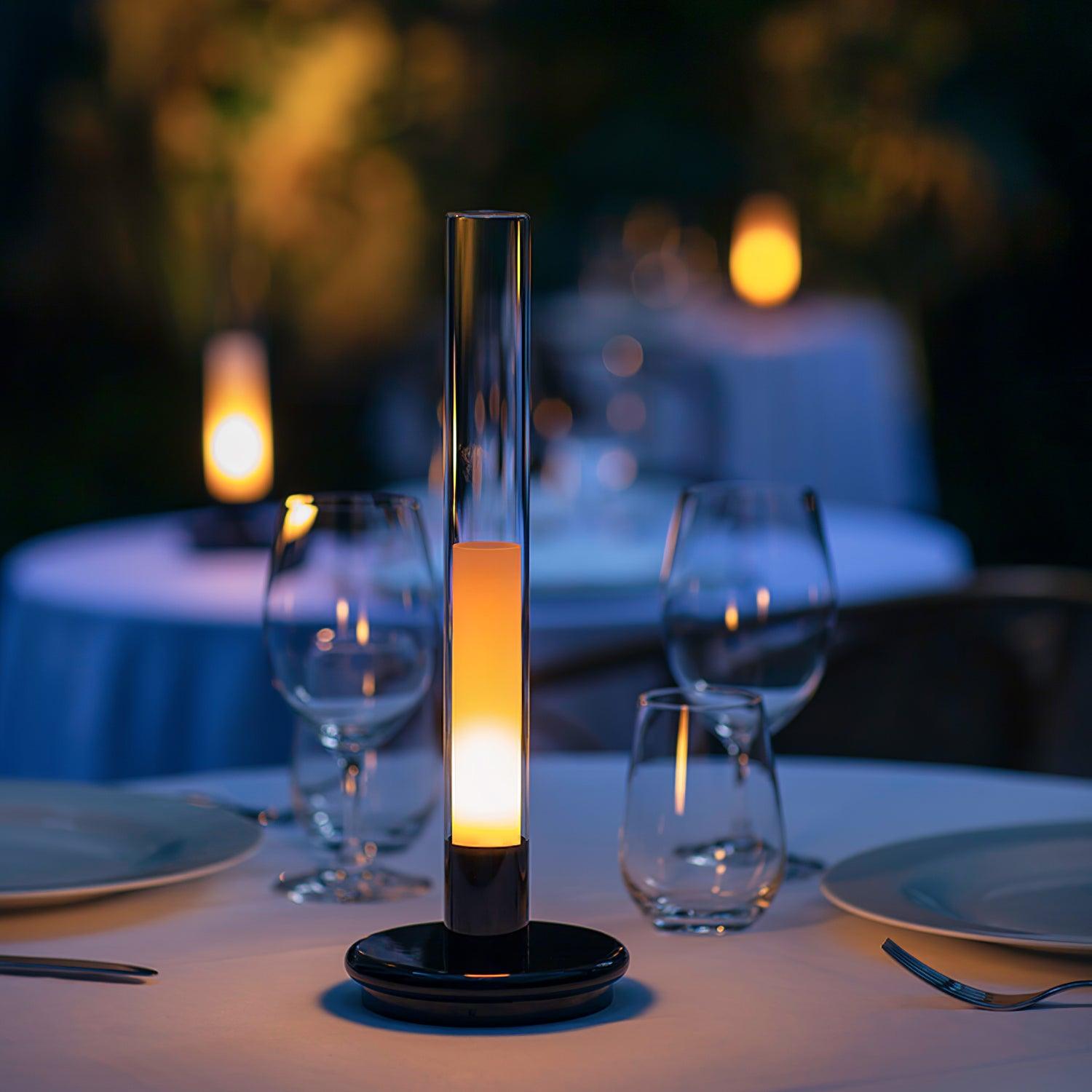 Column Built-in Battery Table Lamp - Indoor Table Lamp Touch Control