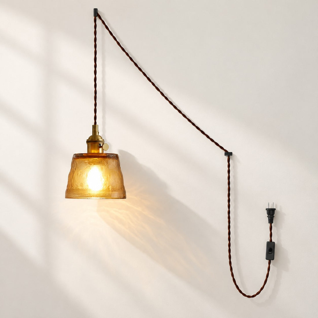 Molded Glass Plug-In Pendant