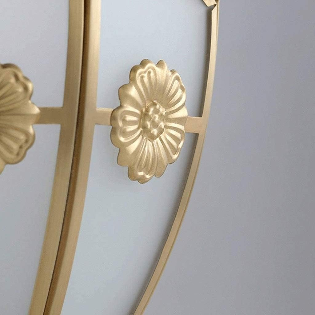 Glass Petal Ceiling Light - Modern Brass Semi Flush Mount for Hallway