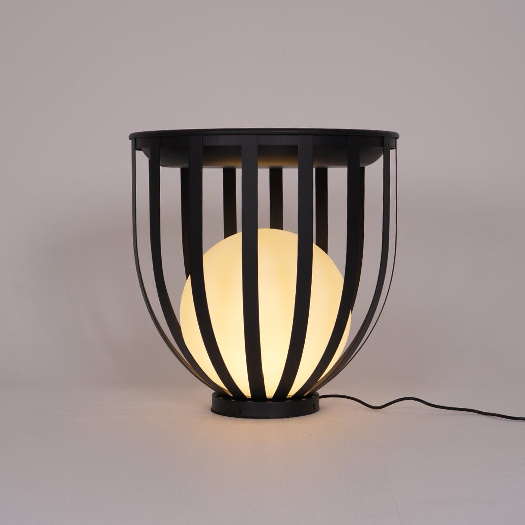 Garden Outdoor Floor Lamp - Dimmable LED Light with Tray & Flower Pot