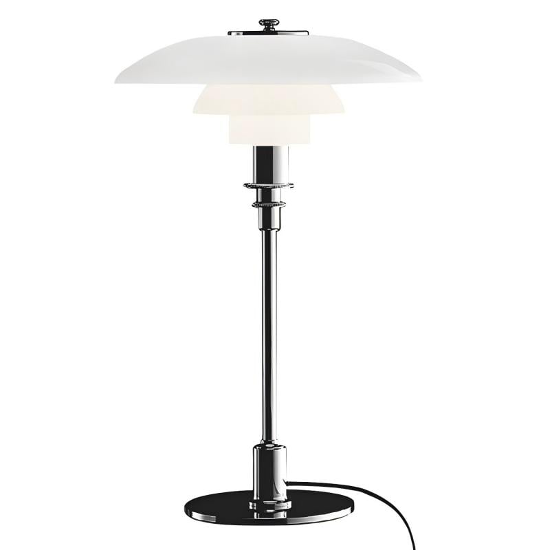 Minimalistische mehrschichtige Tischlampe aus Metall