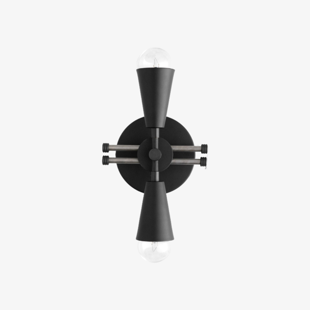 Pyralis Cone Art Deco Messing Wandleuchte - Industrielle Vanity Light