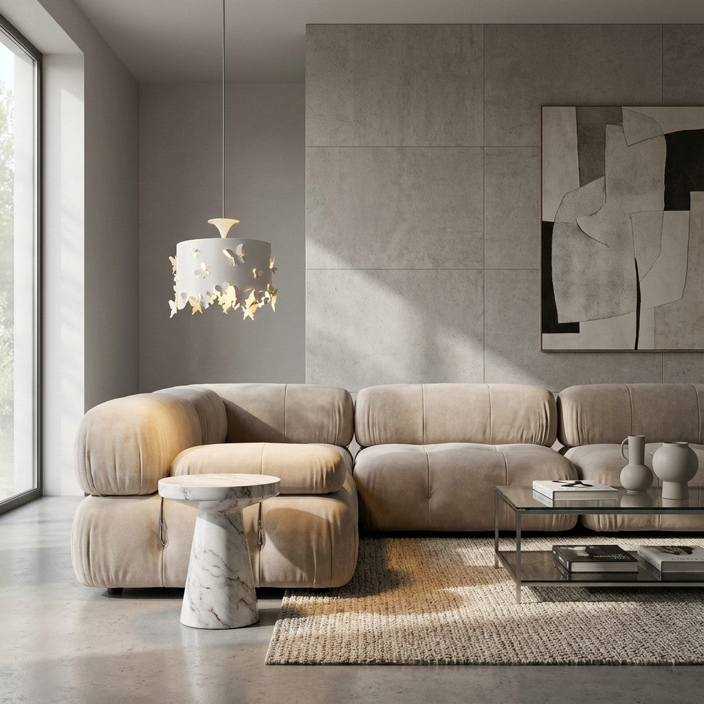 Alaria Design Pendant Lamp - Artistic Pendant Light with Ambient Shadow for Living Room