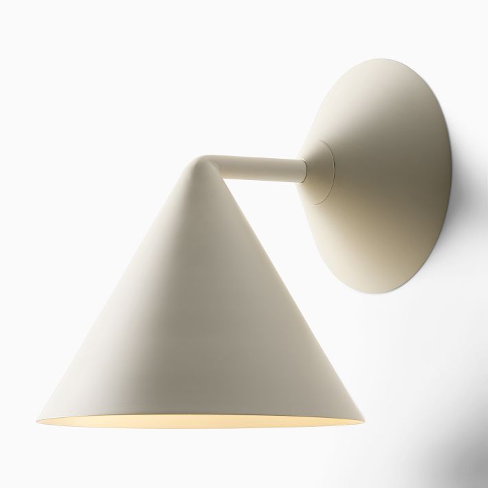 Brivana Modern Metal Wall Light - Cone Brass Sconce for Hallway