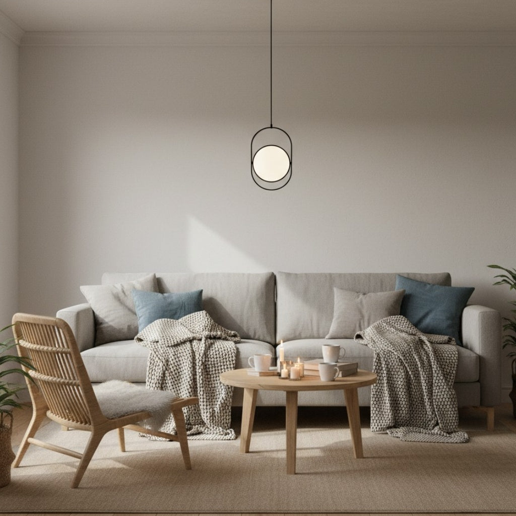 Kuvia Elegant Pendant Lamp – Refined Glass Pendant Light for Kitchen and Lounge Areas N67
