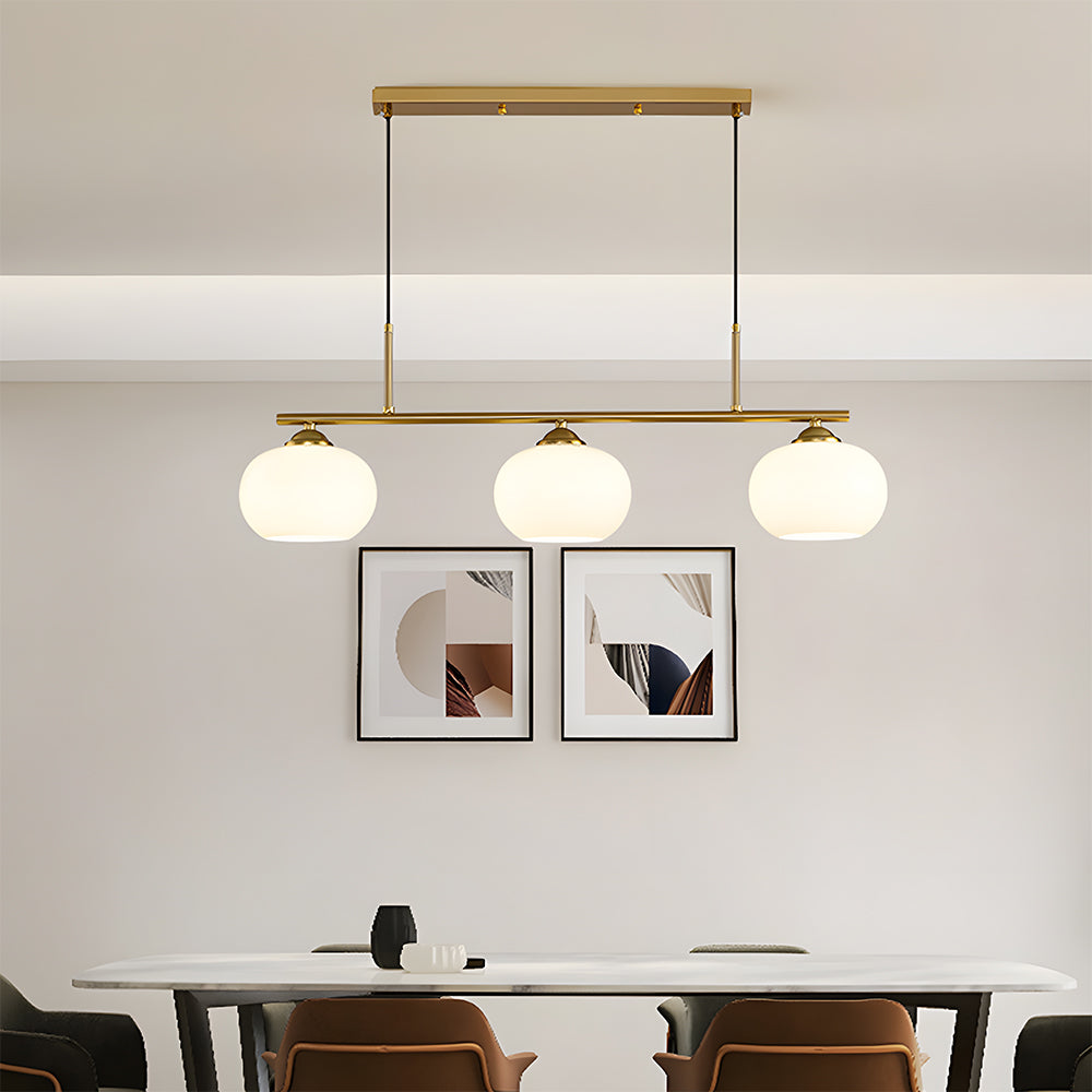 Verstellbare Pendelleuchte - Nordische Hängeleuchte aus Glas für den Esstisch