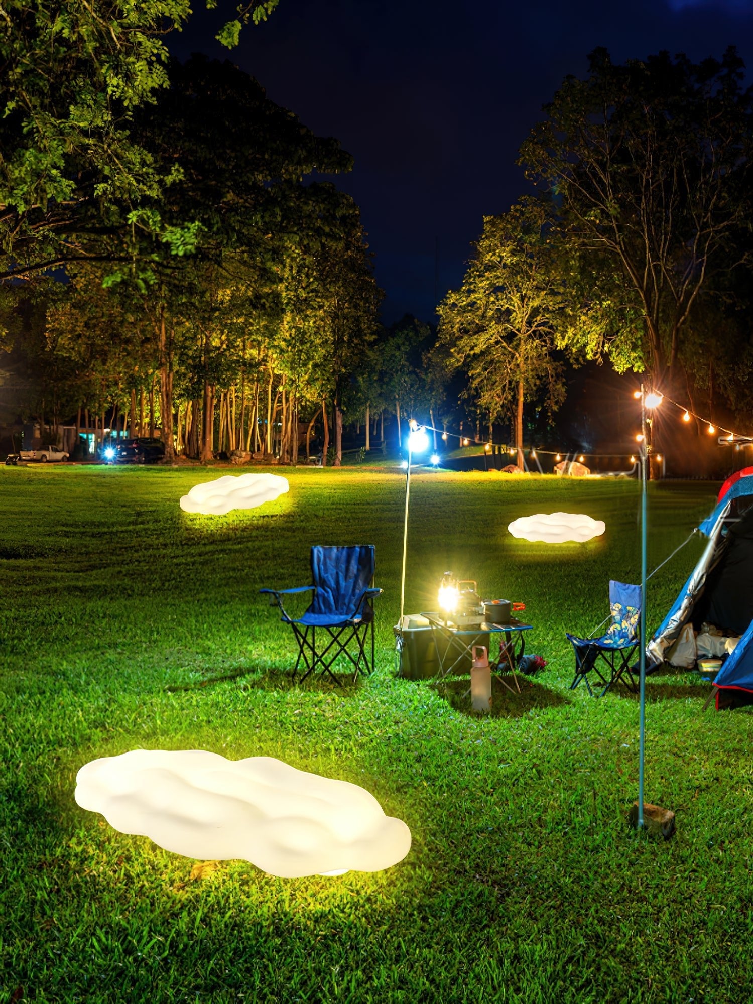 Cloud Outdoor-Stehleuchte – wetterfeste, elegante Terrassen- und Gartenbeleuchtung