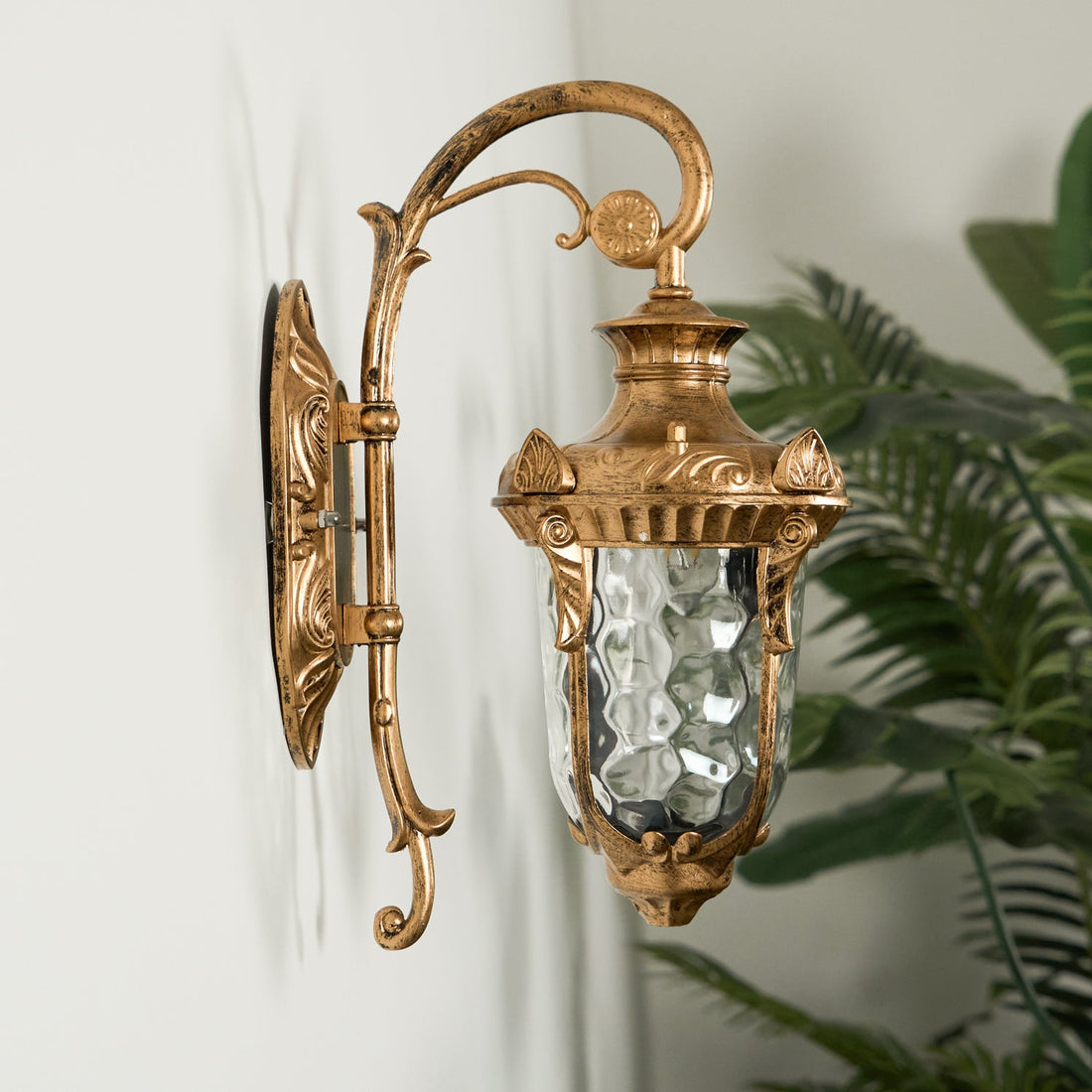 Heritage Outdoor Wall Lamp - Vintage Brass Light for Garden & Patio