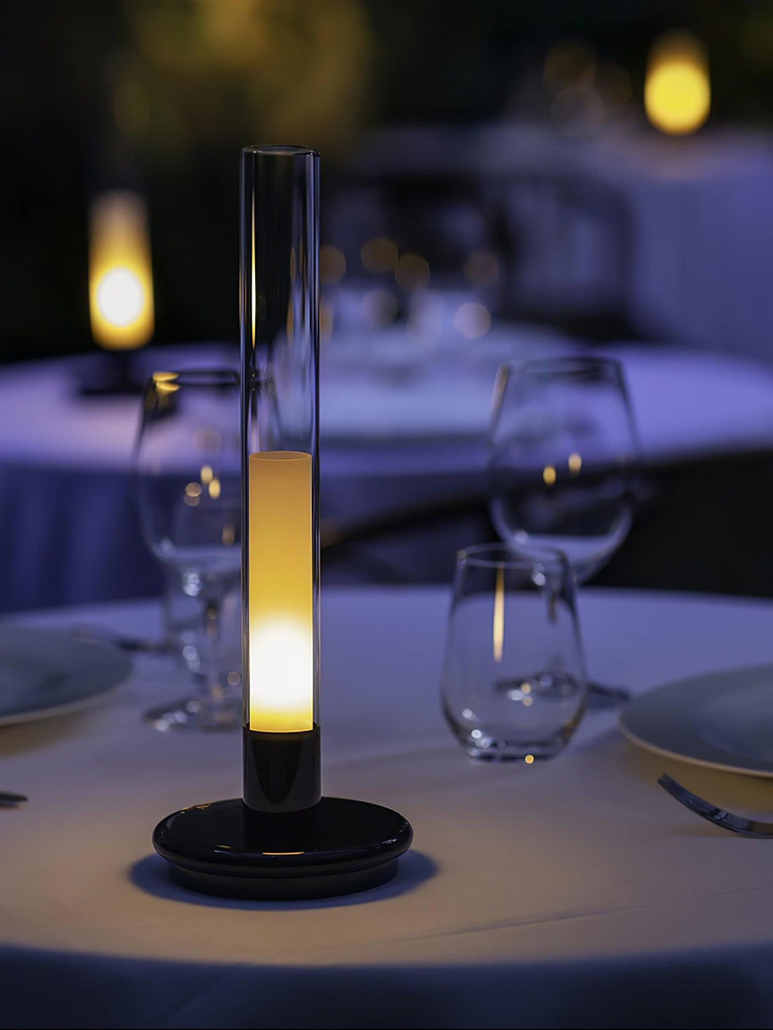 Column Built-in Battery Table Lamp - Indoor Table Lamp Touch Control