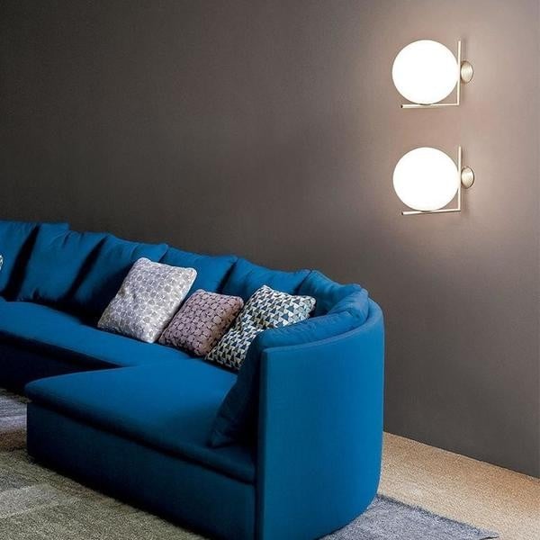 IC Lights Glass Ball Wall Sconce