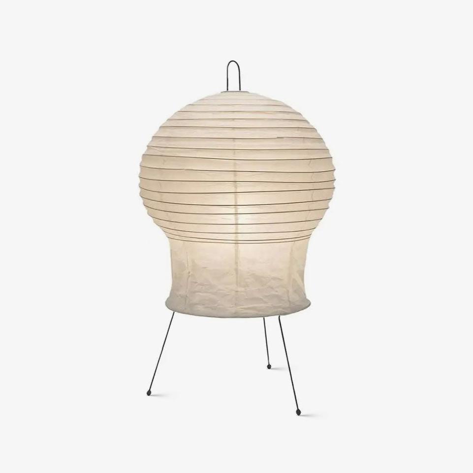 Tischlampe aus Reispapier – Japanisch inspirierte Washi-Lampe für den Eingangsbereich
