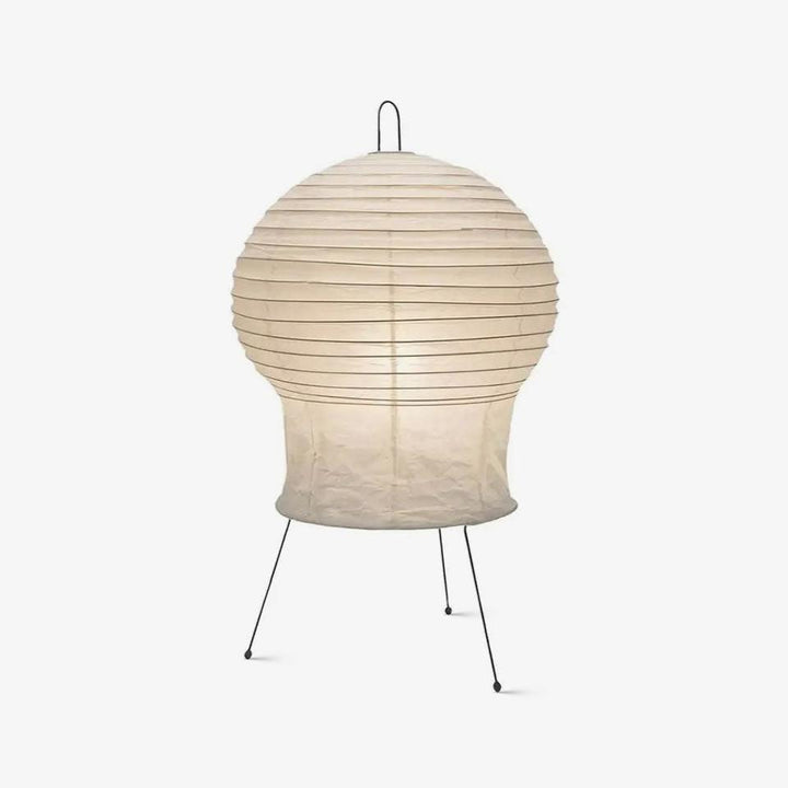 Tischlampe aus Reispapier – Japanisch inspirierte Washi-Lampe für den Eingangsbereich
