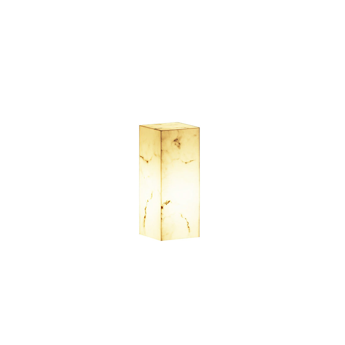 Imitation Marble Outdoor Light - Cube-Shaped Elegant Garden Patio Lamp