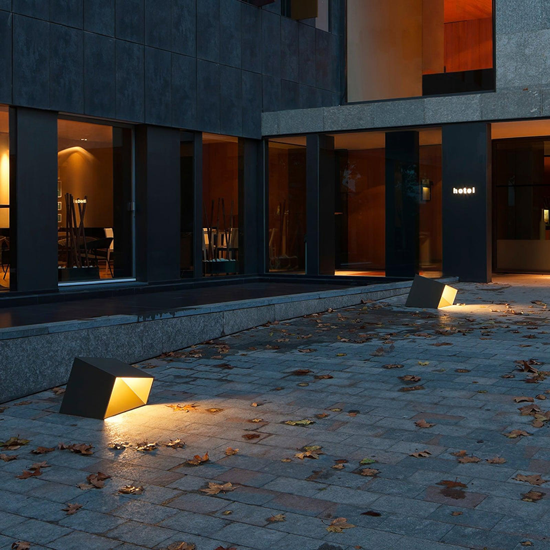 Cube Outdoor LED Lamp - Modern Weatherproof Light for Garden & Patio