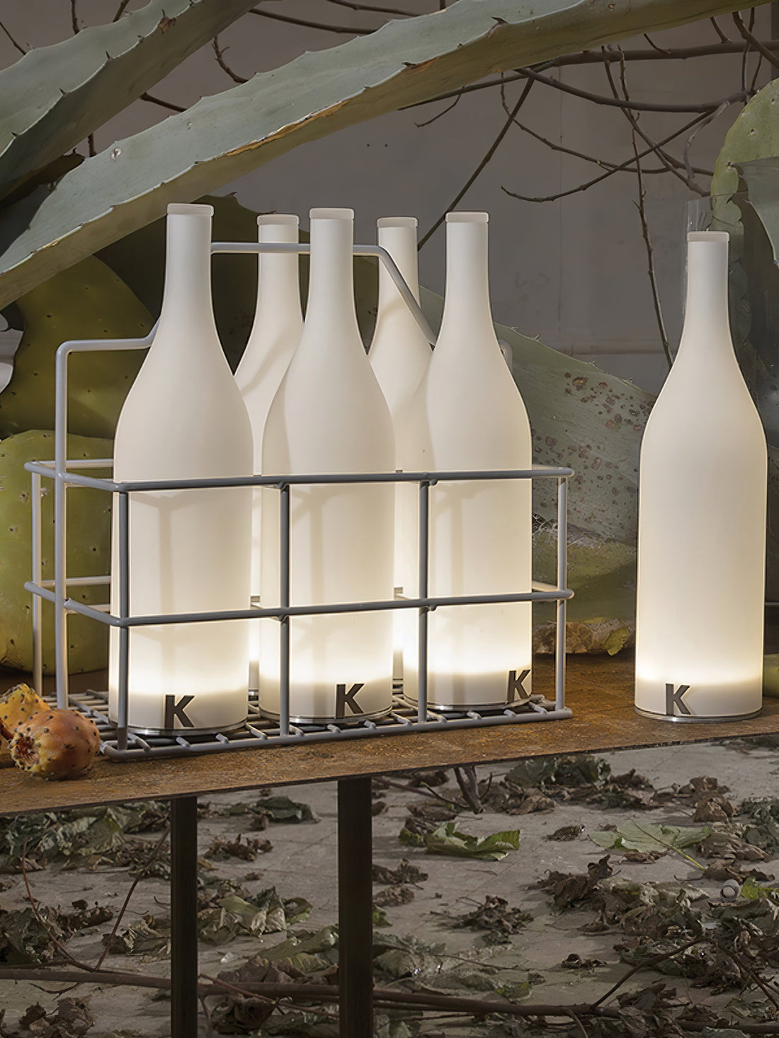 Battery Table Lamp - Modern Glass Light for Dining & Living Spaces
