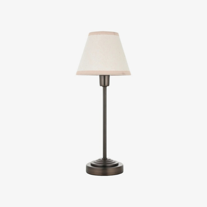 Bronzuno Textured Fabric Desk Lamp – Modern Metal Base Lighting for Offices or Lounges