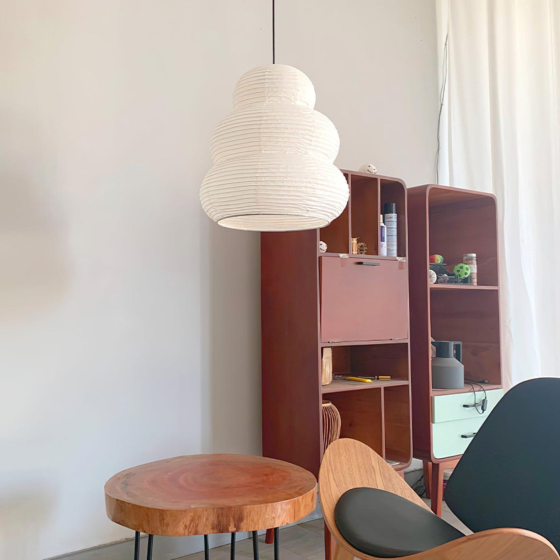 Reispapier-Pendelleuchte – Warmes Licht für Wohn- und Esszimmer