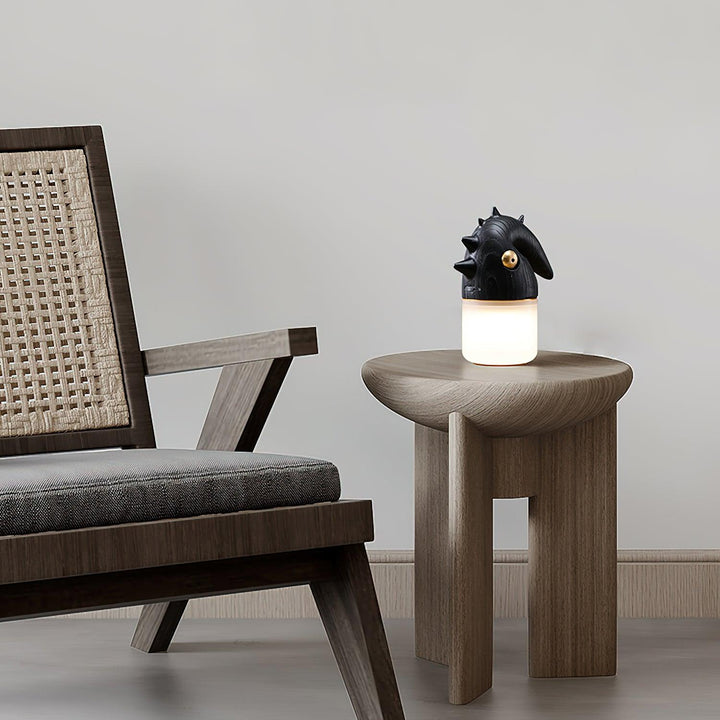 Tischlampe mit Akku - Dekoratives Rosshaarlicht fürs Schlafzimmer