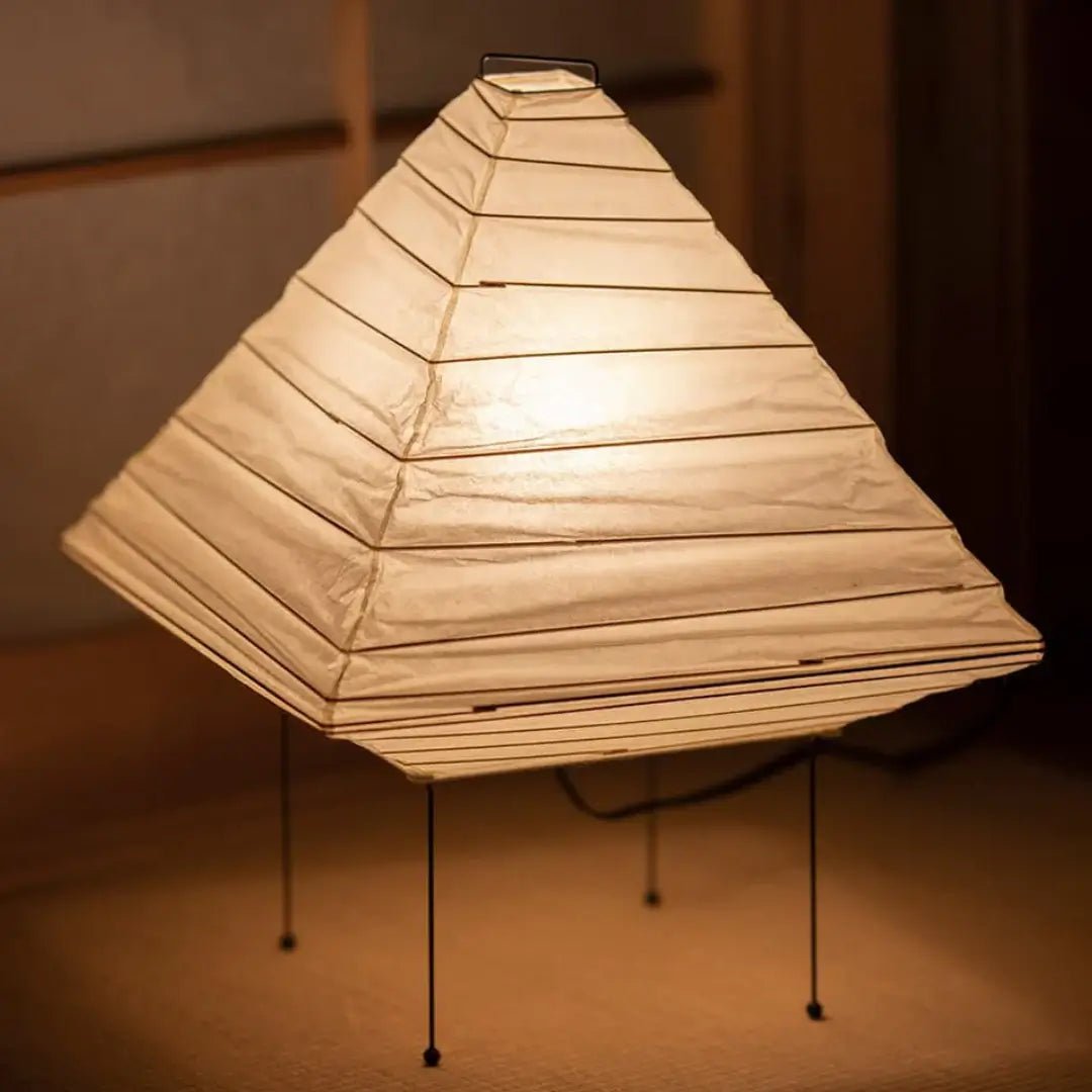 Simplicity Papier-Tischlampe – Japanische Bastelpapierlampe für den Eingangsbereich
