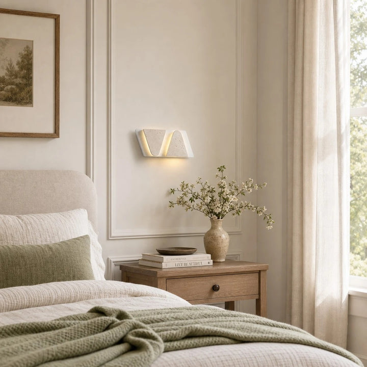 Travertine-Texture Multi-Head Wall Sconce