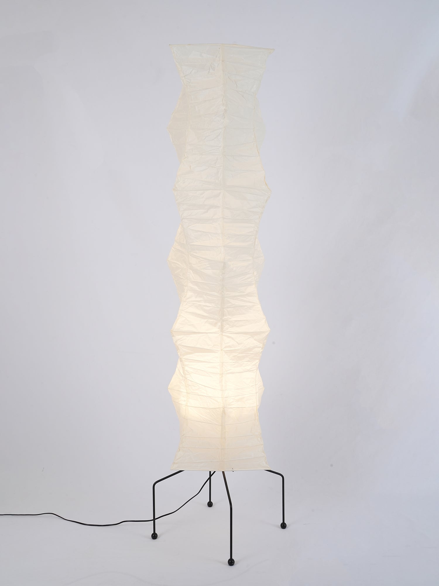 Rice Paper Floor Lamp - Bamboo Frame Soft Light for Living Room