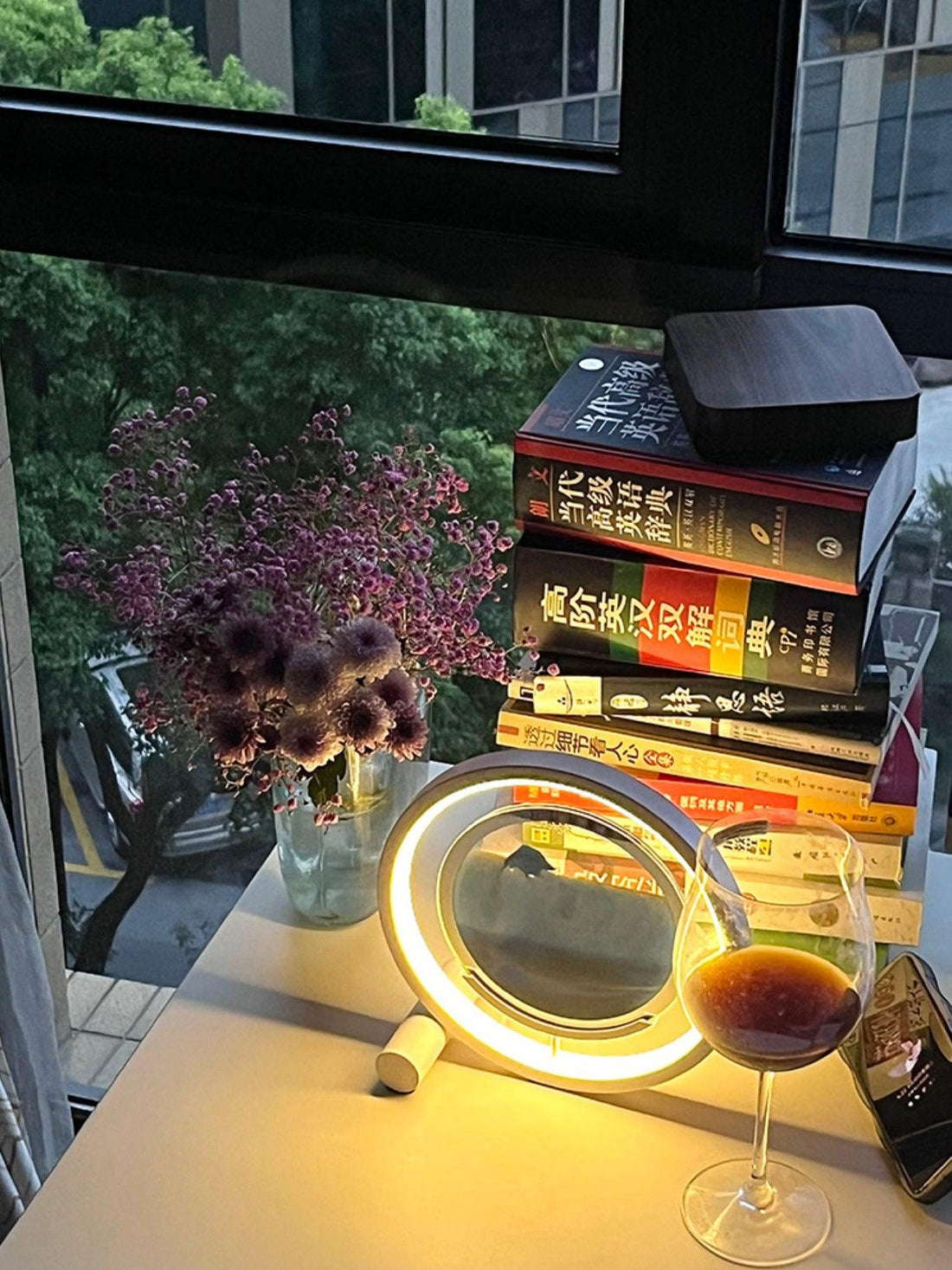 Entspannende Sand-Tischlampe – fließendes Sandlicht für Schlafzimmer und Büro