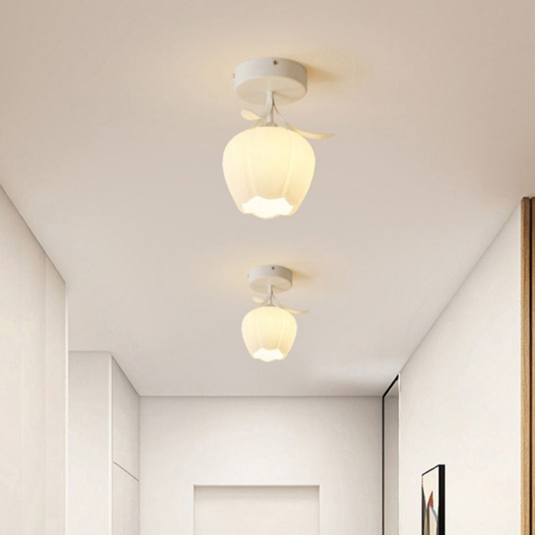 Creative Flower Ceiling Light - Mini Artistic Fixture for Bedroom