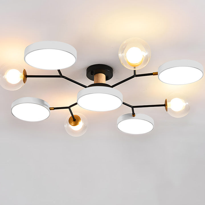 Branch LED Acryl Deckenleuchte - Kreatives Scheibendesign fürs Wohnzimmer