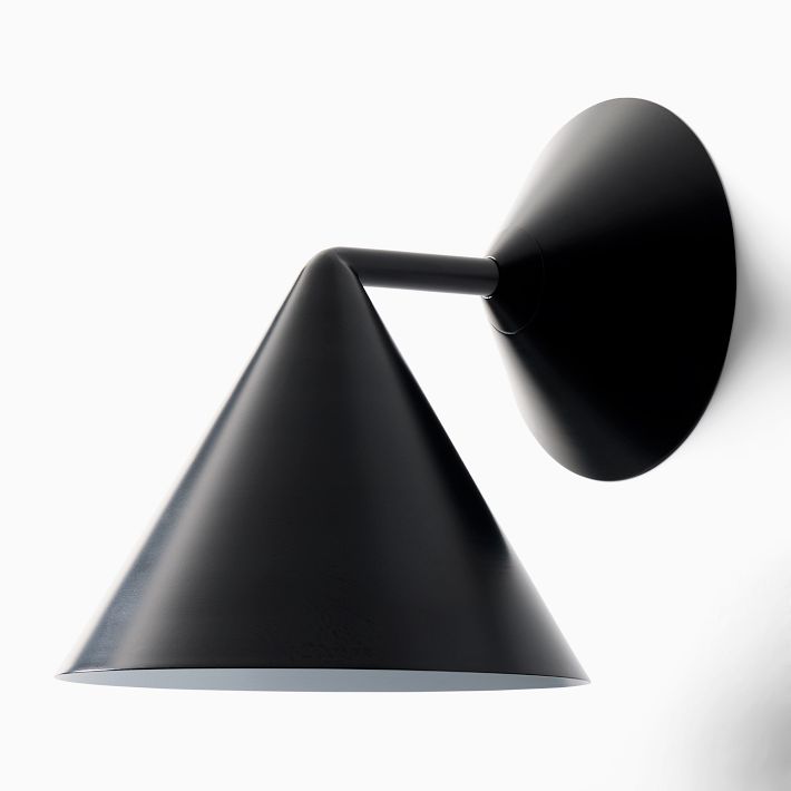 Brivana Modern Metal Wall Light - Cone Brass Sconce for Hallway