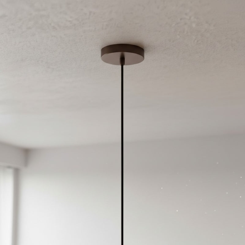 Tarivon Steel Frame Pendant with Fabric Shade – Modern Hanging Lamp for Dining Rooms