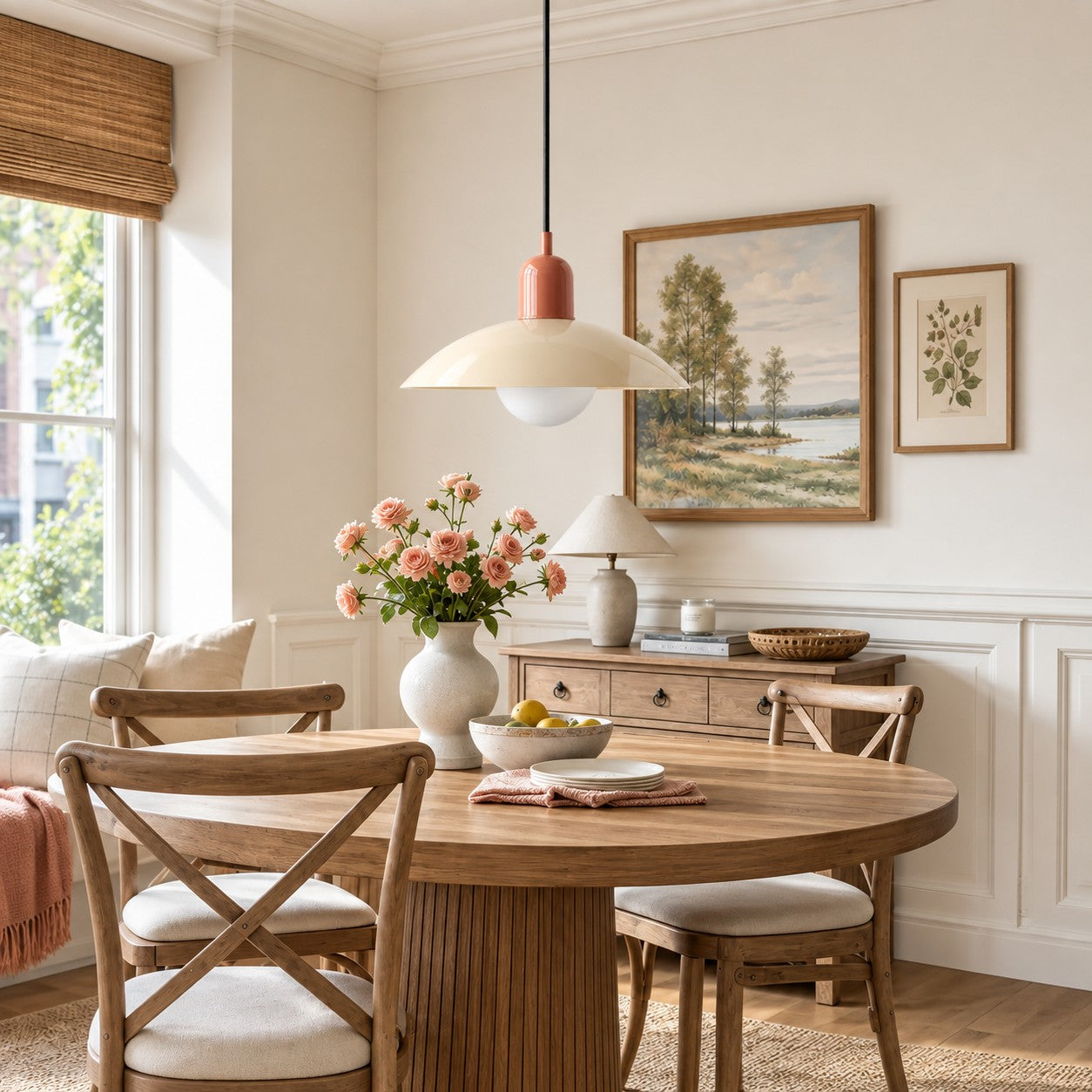 Pendelleuchte im Stil der Mid-Century-Bauhaus-Bewegung für das Esszimmer mit Stecker