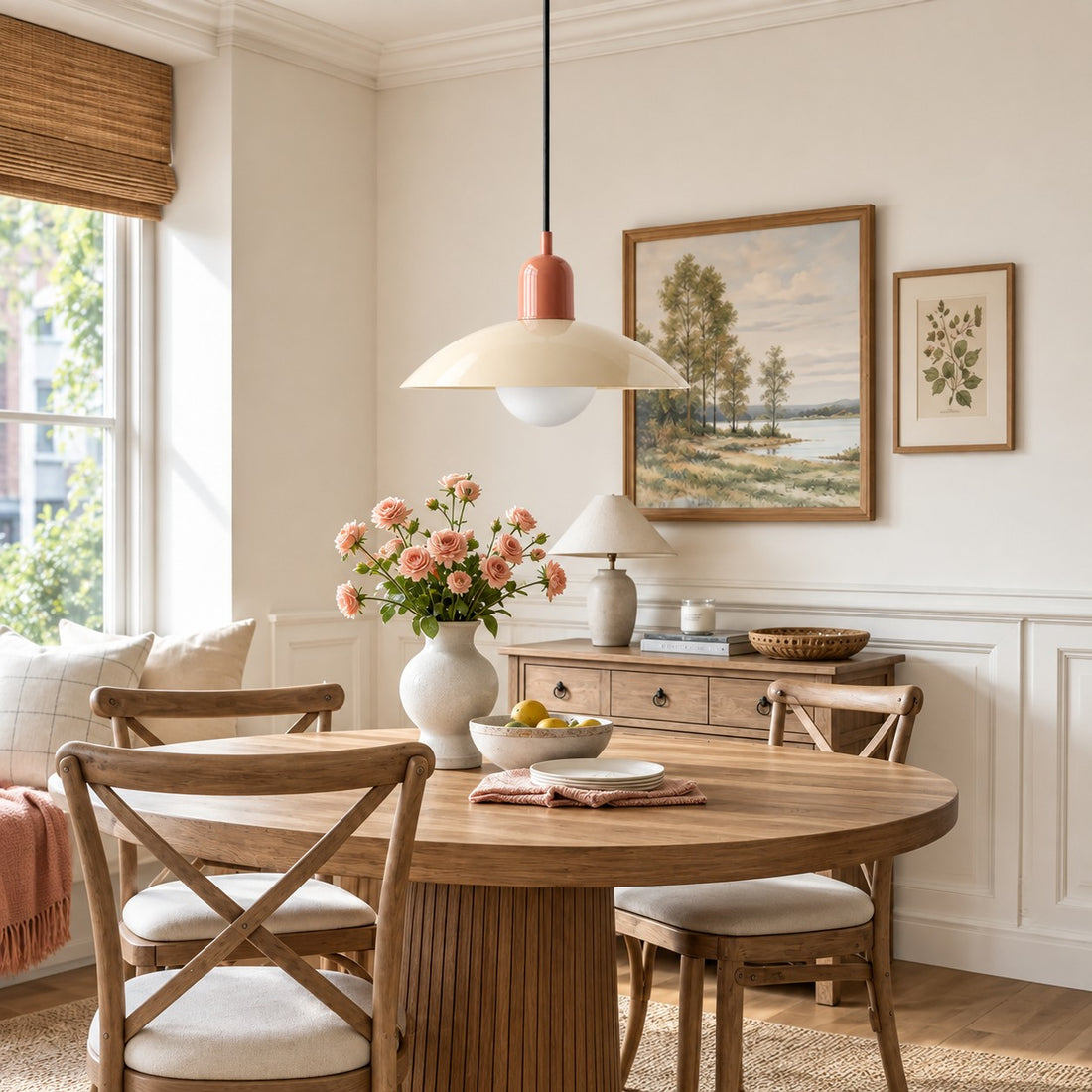 Pendelleuchte im Stil der Mid-Century-Bauhaus-Bewegung für das Esszimmer mit Stecker