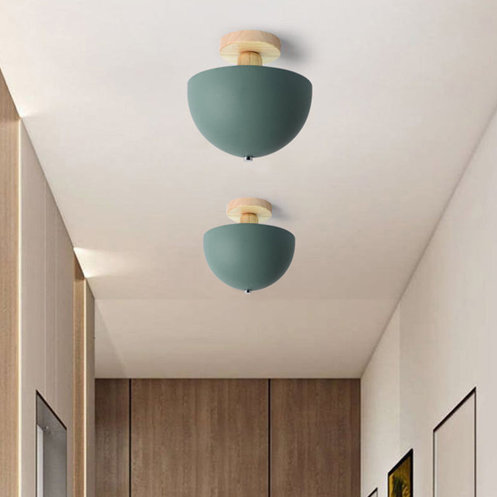Modern Iron Ceiling Light - Round Fixture for Hallway
