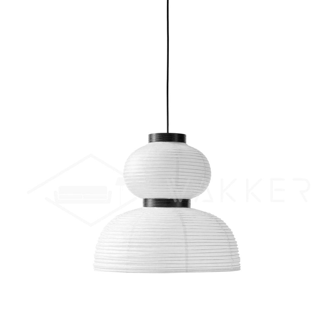 Rounded Layered Paper Plug-In Pendant