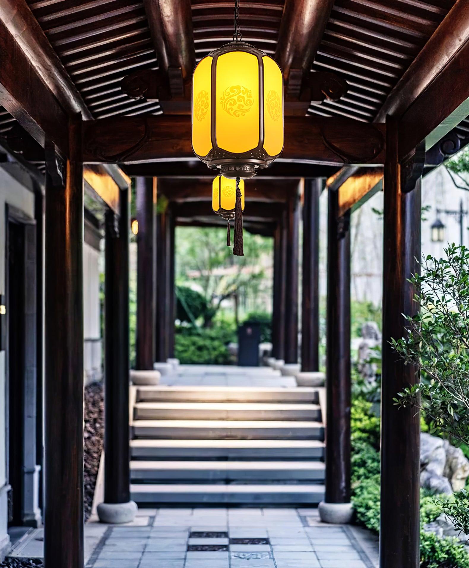 Lantern Outdoor Pendant Light - Weatherproof Outdoor Pendant Ideal