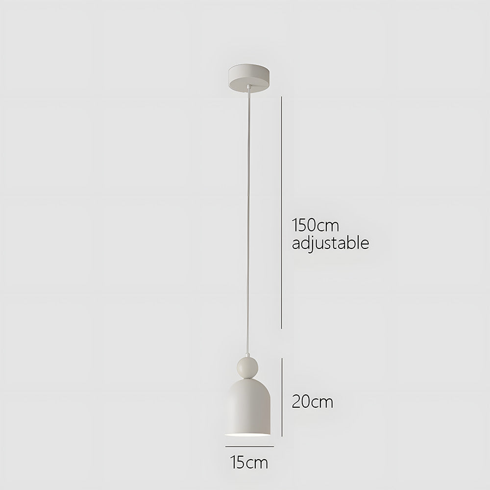 Iron Pendant Light - Compact Minimalist Living Room Lighting