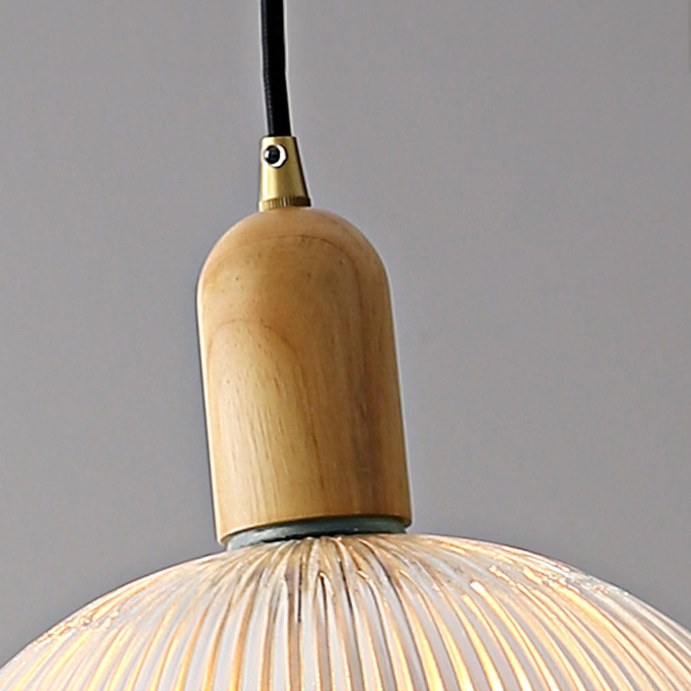 Wabi-Sabi Pendant Light - Clear Glass Bedroom Lighting Modern