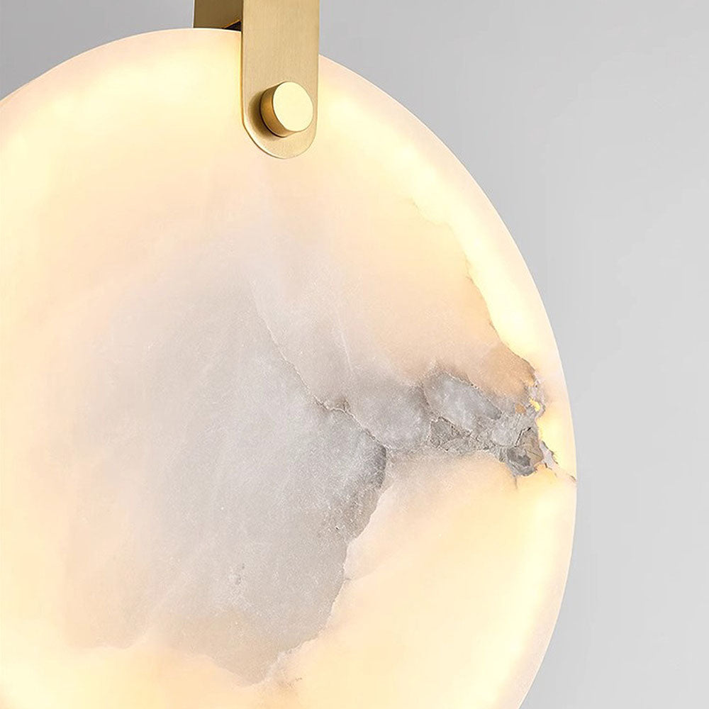 Marble LED Pendant Light - Minimalist White Elegance Lighting Modern