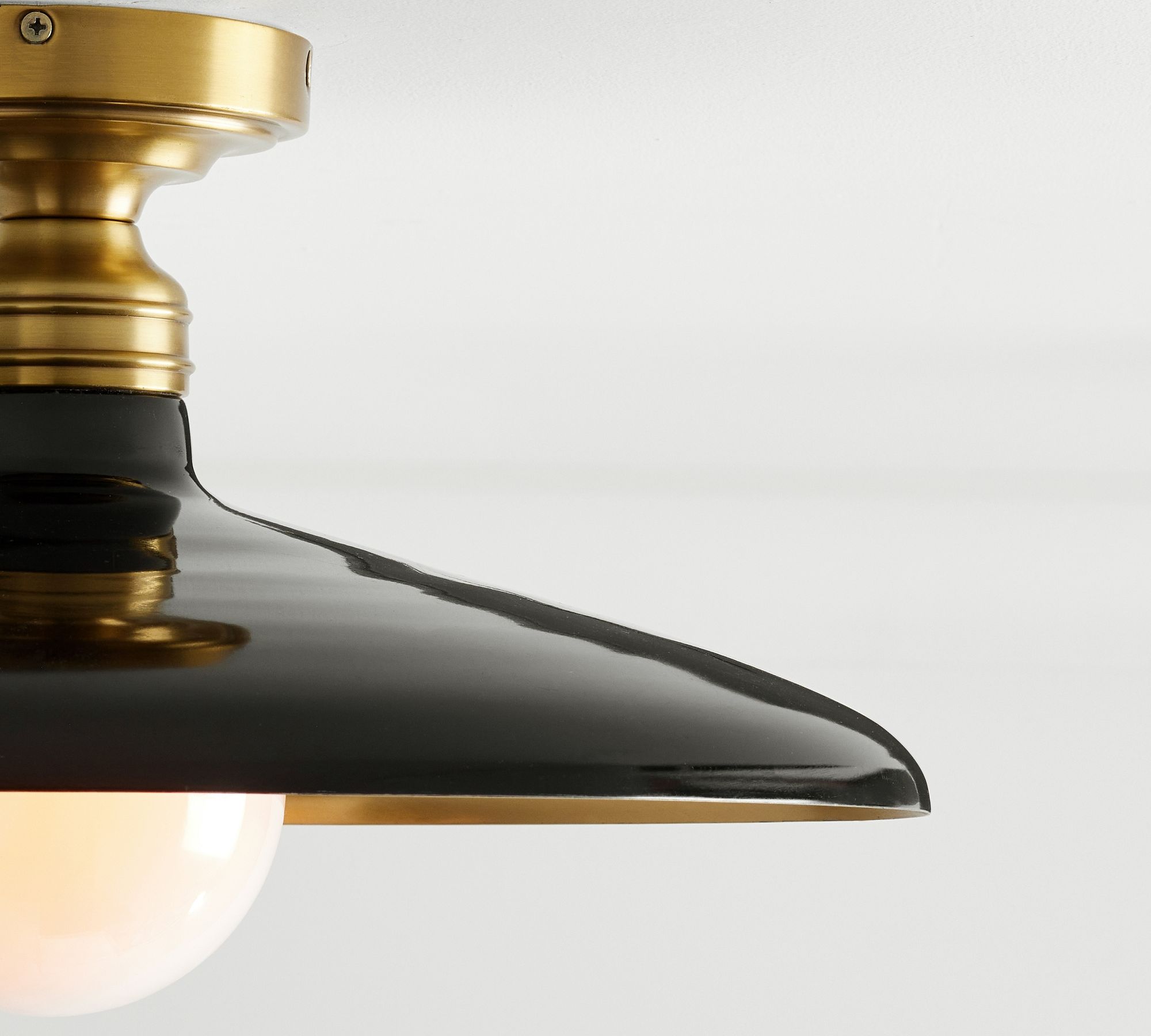 Forvara Rustic Metal Ceiling Light - Black Flush Mount for Entryway