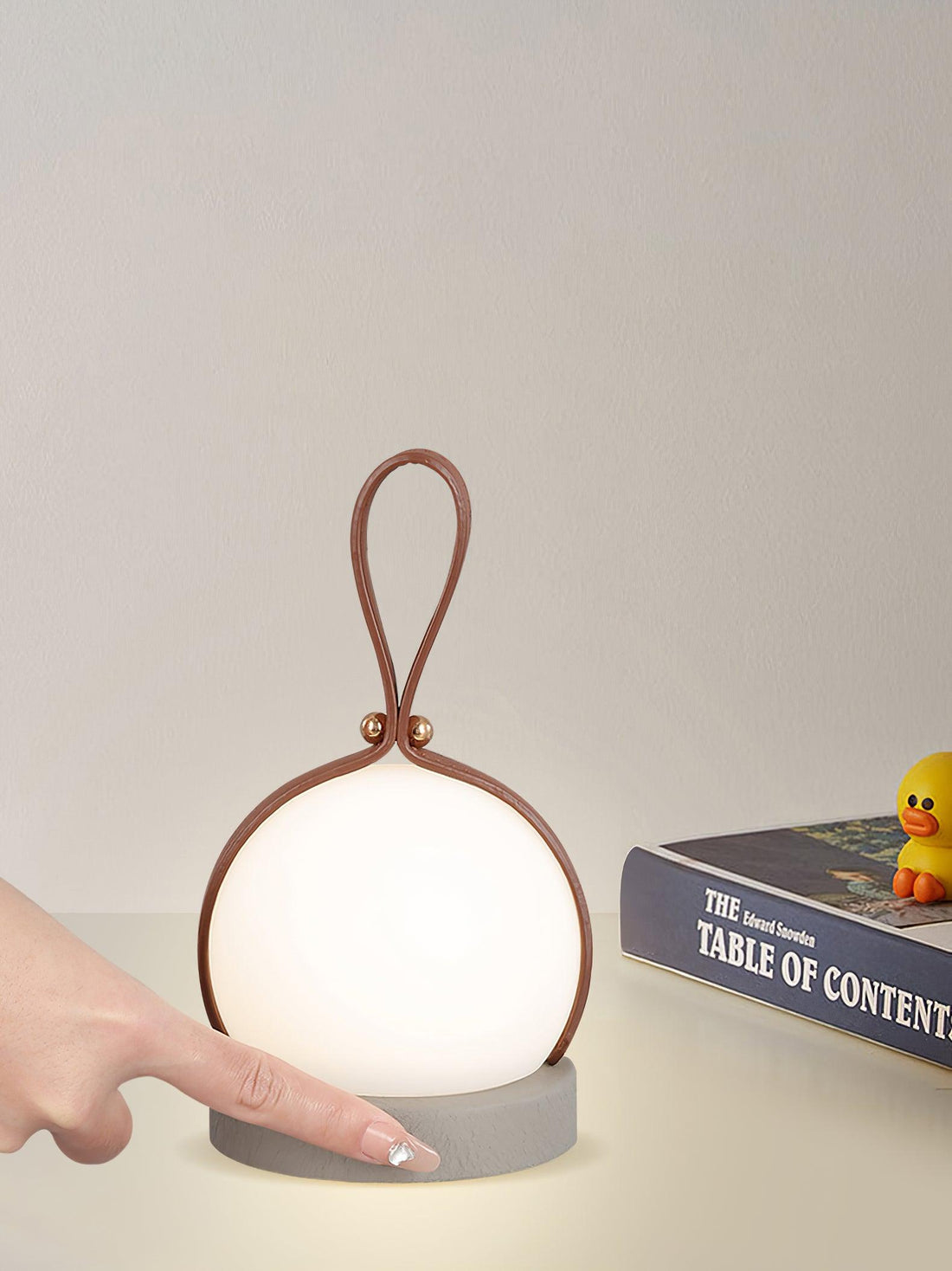 Lantern Indoor Table Lamp - Built-in Battery Modern Iron Lighting