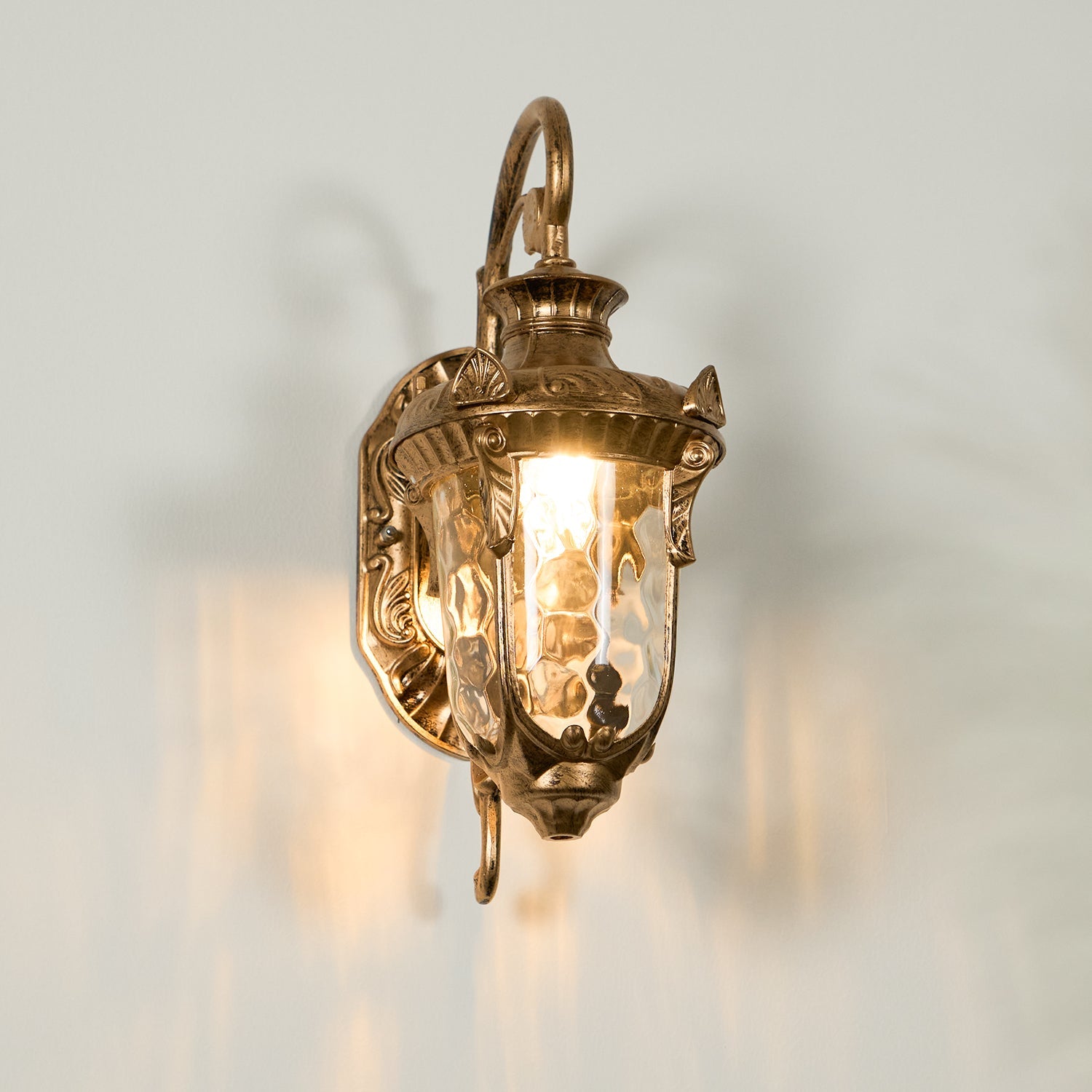 Heritage Outdoor Wall Lamp - Vintage Brass Light for Garden & Patio