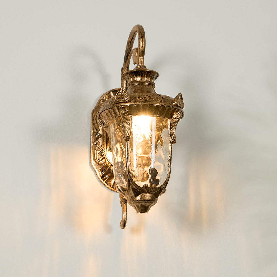 Heritage Outdoor Wall Lamp - Vintage Brass Light for Garden & Patio