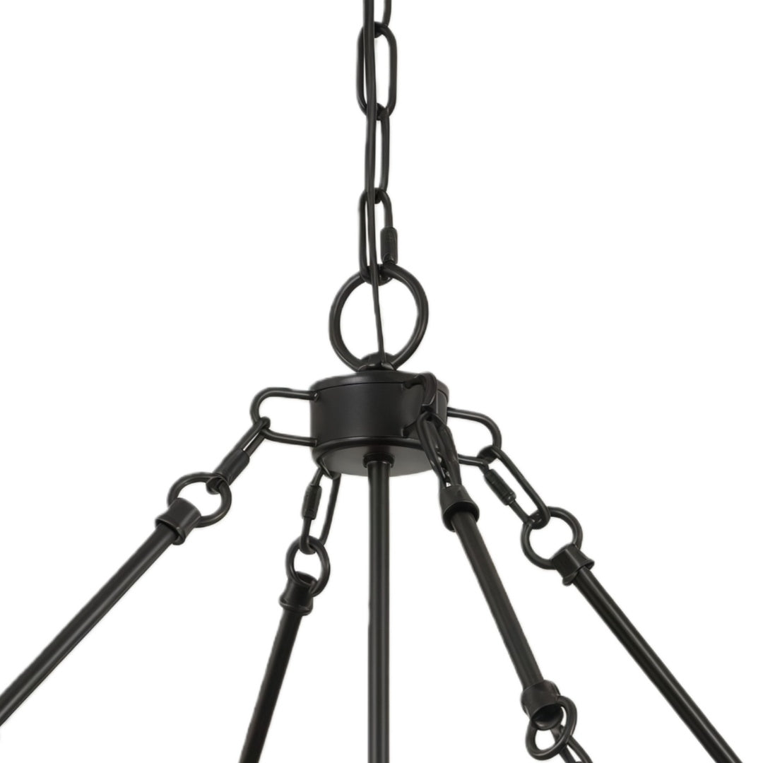 FerraLoft Geometric Cage Metal Pendant Light - Industrial Hanging Fixture for Kitchen Island