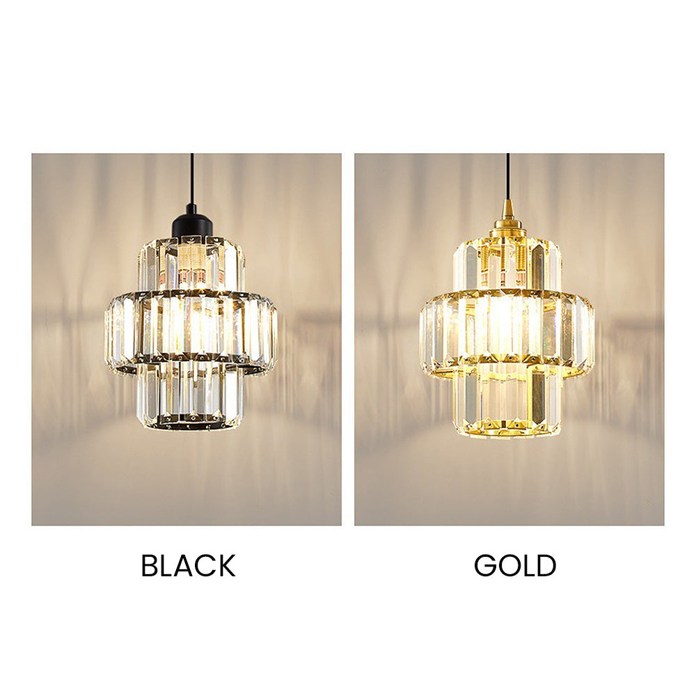 Luxury Pendant Light – Glass Gold Fixture for Elegant Home Interiors