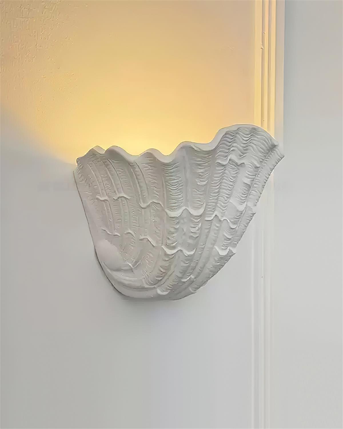 Maris Shell Plaster Wall Lamp