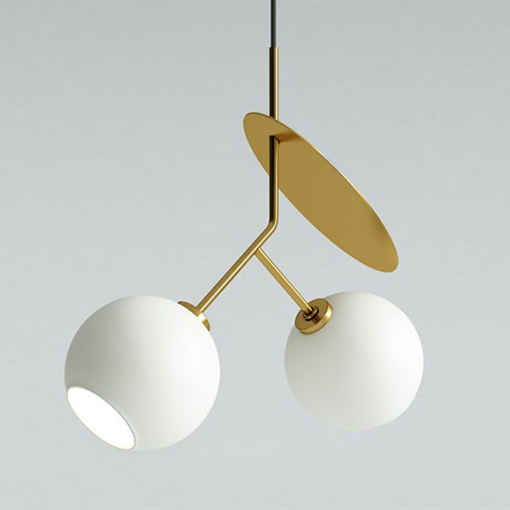 Postmodern Double Pendant Lamp - Cherry Design with Dual Lighting