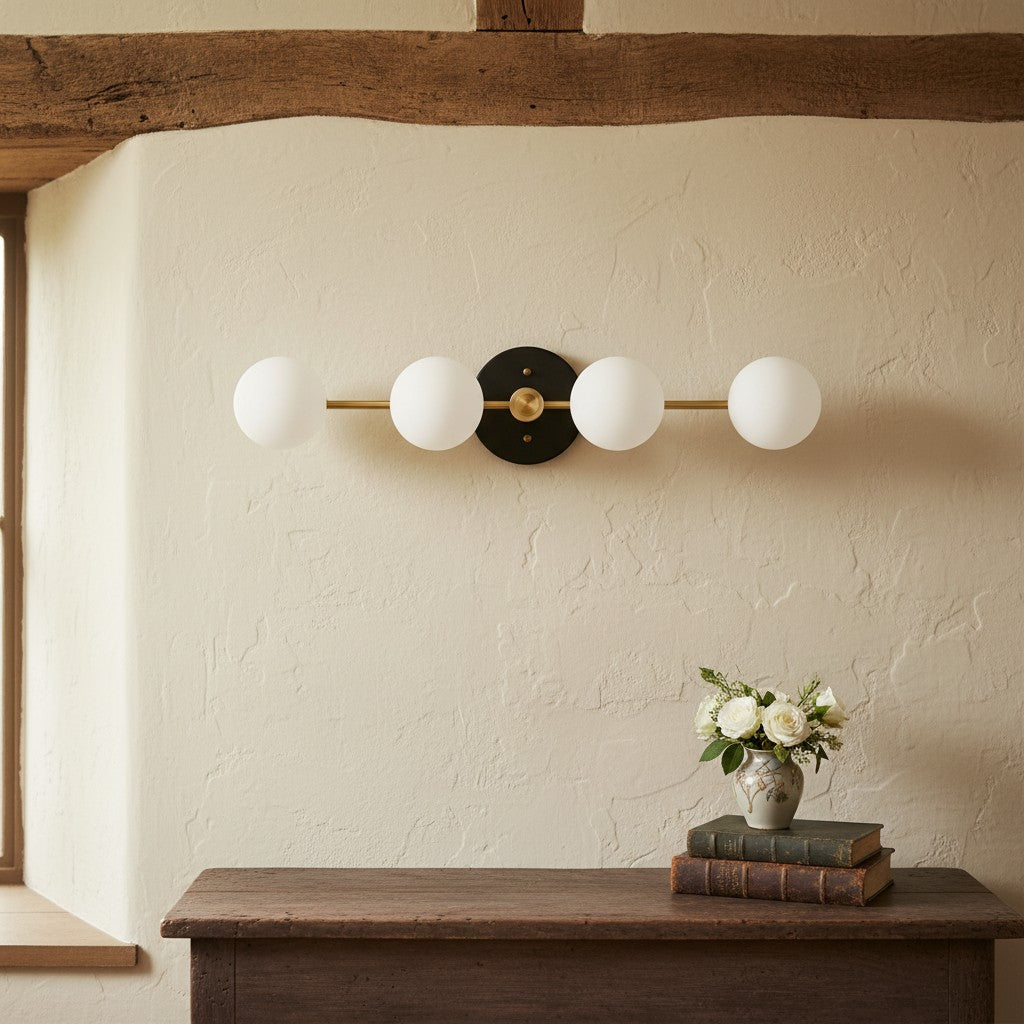 Glorica Glass Long Vanity Light - Modern Minimalist Wall Sconce Design