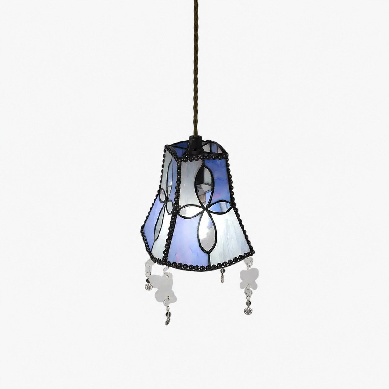 Shell Butterfly Stained Pendant Light