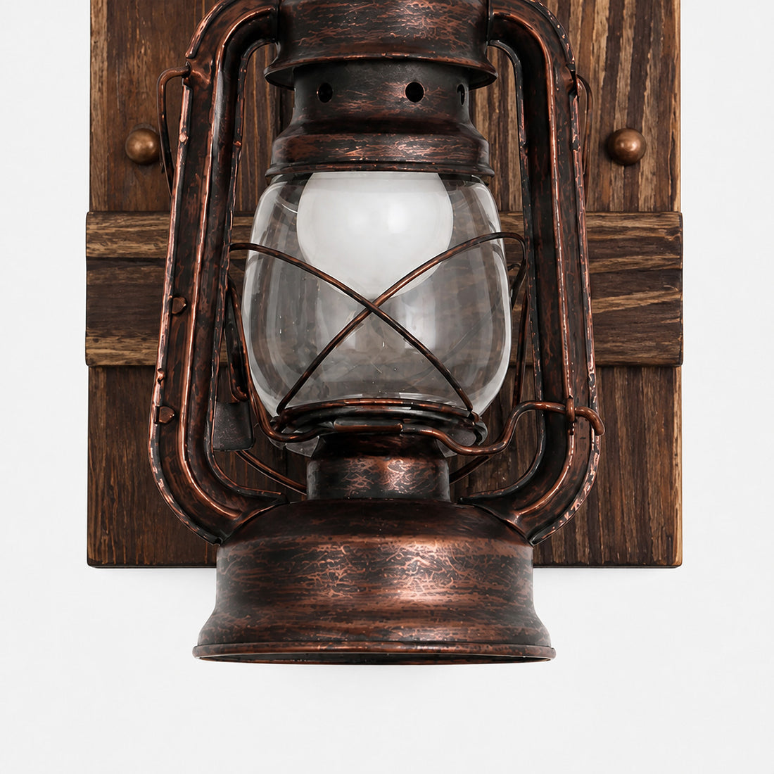 Rustic Wood and Rope Bottle Wall Sconce